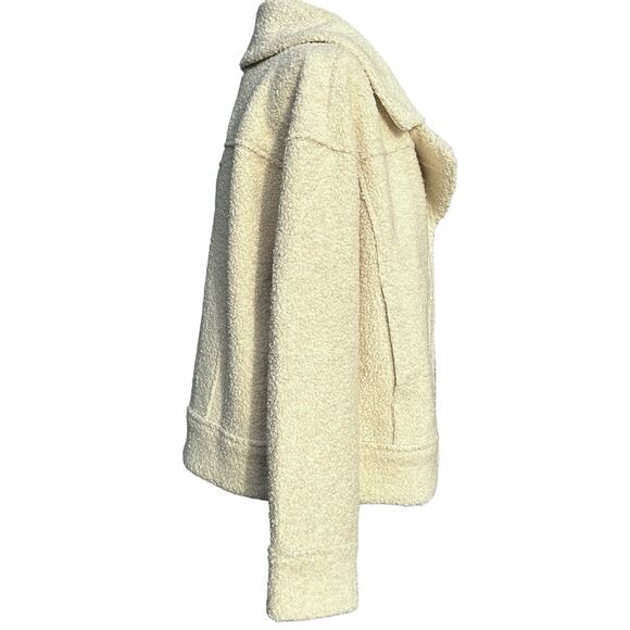 Marine‎ Layer Quebec Sherpa Jacket Womens Medium Antique White Oversized NWT - Picture 12 of 16